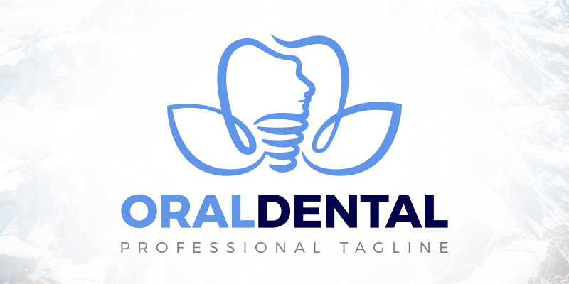 Floral Magnolia Oral Dental Logo Design