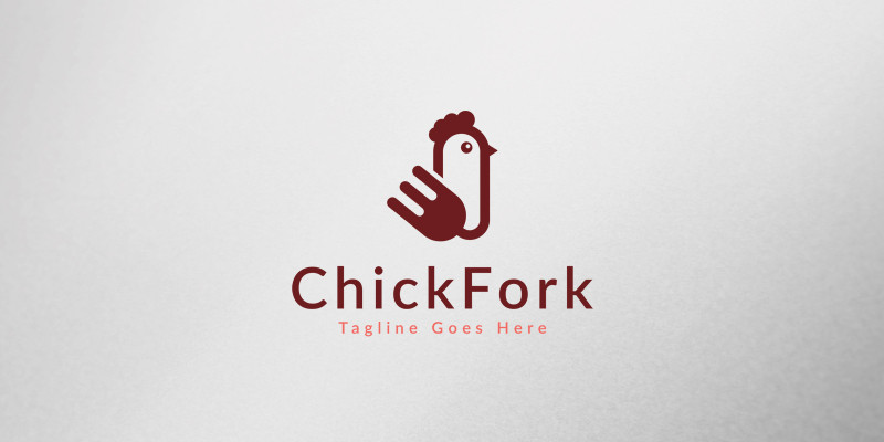 Chicken Fork Logo Template