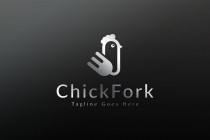 Chicken Fork Logo Template Screenshot 2