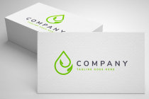 Eco Drop Logo Template Design Screenshot 1