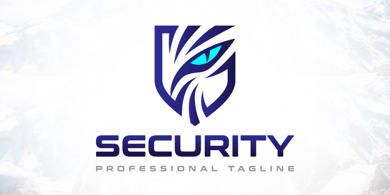 Dragon Eye Shield Security Logo Design
