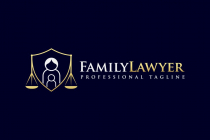 Professional Minimal Family Lawyer Logo Design Screenshot 1