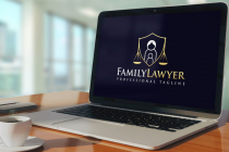 Professional Minimal Family Lawyer Logo Design Screenshot 2