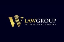 Letter W Law Group Logo Design Screenshot 1