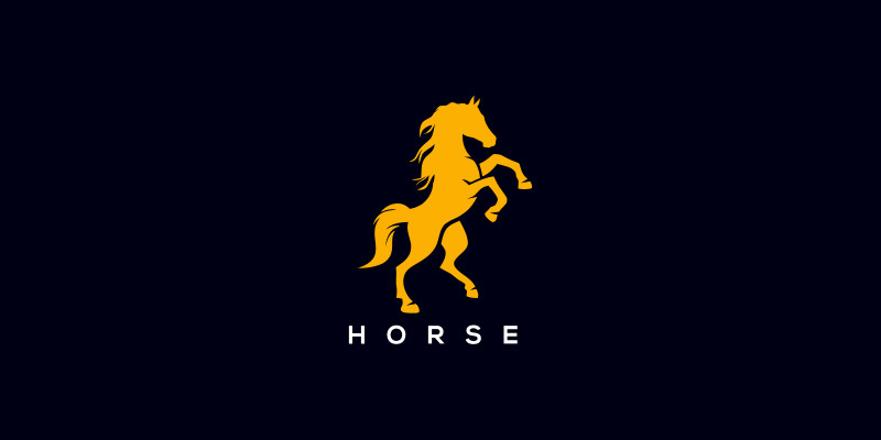 Horse Stallion Vector Logo Design