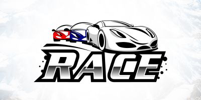 Auto Car Racing Sport Car Logo Design
