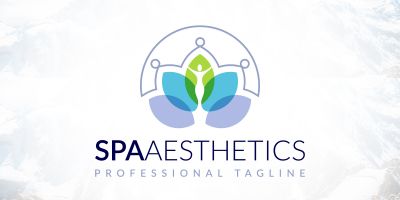 Floral Human Body Spa Aesthetics Logo Design