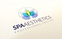 Floral Human Body Spa Aesthetics Logo Design Screenshot 4
