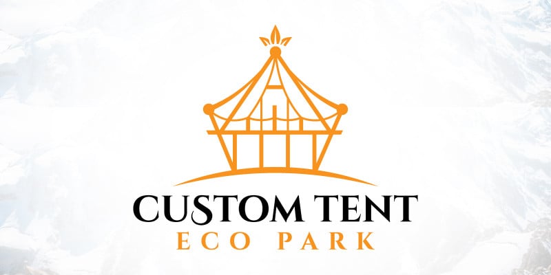 Outdoor Forest Eco Park Custom Tent Logo Design