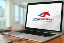 Minimal Power Running Horse Logo Design Screenshot 2