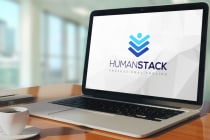 Hexagon Human Stack Social Technology Logo Design Screenshot 2