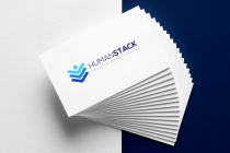 Hexagon Human Stack Social Technology Logo Design Screenshot 3