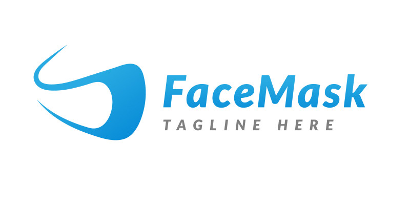 Modern Face Mask Logo Design