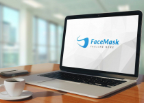 Modern Face Mask Logo Design Screenshot 3