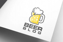 Creative Social Beer Blog Logo Design Screenshot 1