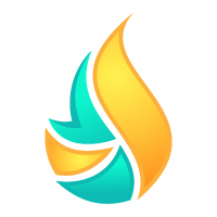 Ignite Flame Flare Oil Gas Logo Design