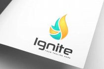 Ignite Flame Flare Oil Gas Logo Design Screenshot 1