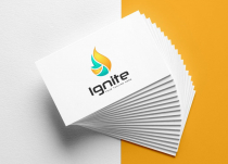 Ignite Flame Flare Oil Gas Logo Design Screenshot 2