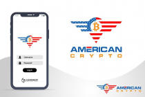 American Bitcoin Crypto Logo Design Screenshot 4