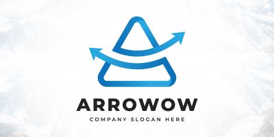Letter A Arrow Accounting Financial Up Air Logo