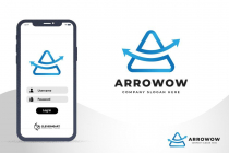 Letter A Arrow Accounting Financial Up Air Logo Screenshot 1