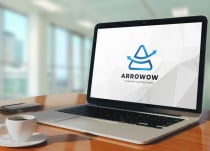 Letter A Arrow Accounting Financial Up Air Logo Screenshot 3
