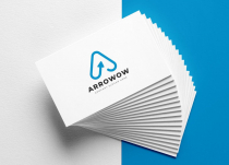 Minimal Line Letter A Arrow Logo Design Screenshot 2
