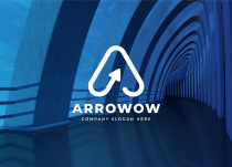 Minimal Line Letter A Arrow Logo Design Screenshot 3
