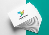 Colorful Polygon Freedom Dream Bird Logo Design Screenshot 1