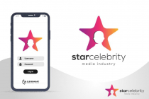 Star Celebrity - Media Industry Agency Logo Design Screenshot 4