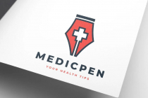 Health Blog Writer Medical Prescription Pen Logo Screenshot 4