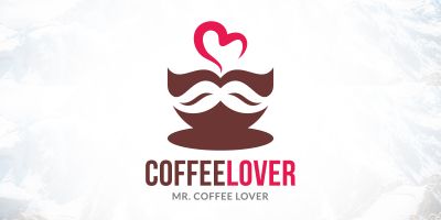 Mr Coffee Lover Logo Design