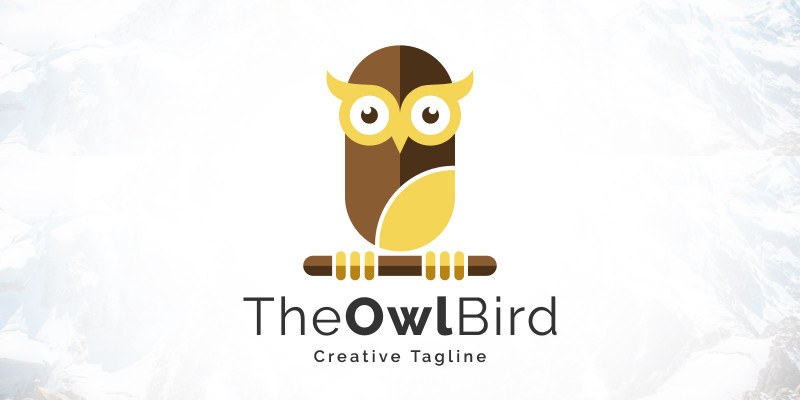 Creative The Owl Bird Logo Design