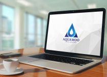 Letter A Water Drop - Blue Aqua Logo Design Screenshot 3