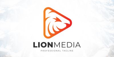 Creative Lion Play Media Studio Logo Design