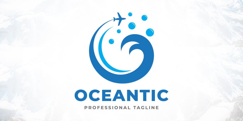 The Ocean Travel Tourist Tourism Logo Design