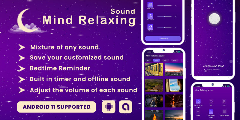 Mind Relaxing Sound - Android Source Code