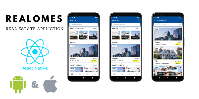 Realomes - React-Native Real Estate App