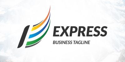 Letter E Express Business Logo Design