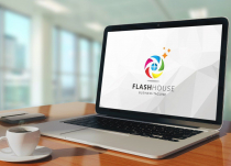 Flash House Colorful Photography Logo Design Screenshot 2