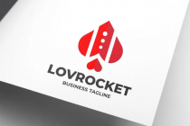 Valentine Rocket Fast Aces Love Logo Design Screenshot 1
