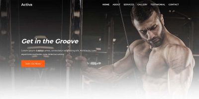 Activa - Fitness Gym Landing Page Template