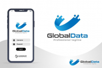 Abstract Global Data Logo Design Screenshot 3