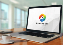 Colorful Hexagon Technology Logo Design Screenshot 3