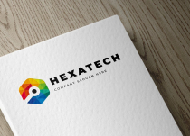 Colorful Hexagon Technology Logo Design Screenshot 4
