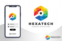 Colorful Hexagon Technology Logo Design Screenshot 5
