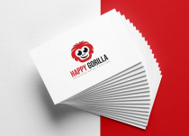 Happy Animal Gorilla Logo Design Screenshot 1