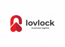 Secure Lock - Valentine Love Logo Design Screenshot 2