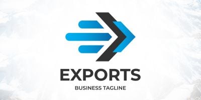 Letter E - Business Exports Logo Design
