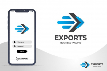 Letter E - Business Exports Logo Design Screenshot 4